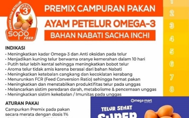 Sopo Feed Omega 3 Premix